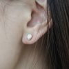 14k Gold x Opal Heart Earrings - Image 2