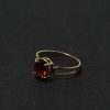 10k Gold Ring w/ Garnet / size: 6.5 - Image 2