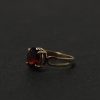 10k Gold Ring w/ Garnet / size: 6.5 - Image 4