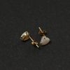 14k Gold x Opal Heart Earrings - Image 3