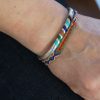 Silver Bracelet w/ Multi Stones