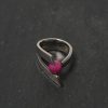 Silver Ring / size: 6.75 - Image 3
